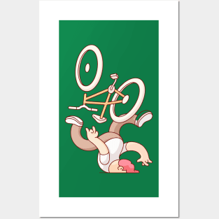 Bike crash Posters and Art